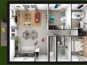 🏠 Offre MAISON + TERRAIN 🏠

Maison en demi sous-sol de 82m² habitables, composée d'une pièce de vie de 40m², de 3 chambres, 1 salle d'eau et d'un WC séparé....