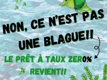 Le Prêt à Taux Zéro (PTZ) 2025 : Ce n'est pas un poisson d'avril ! 🐟

Le PTZ est bien réel et de retour en 2025 pour vous aider à financer votre projet...