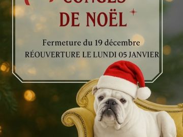 🎄✨ Nous serons en congés de Noël du 19 décembre au 4 janvier inclus.
Nous serons ravis de vous retrouver à partir du 5 janvier.
Très belles fêtes de fin...