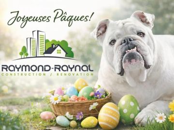 Raymond Raynal vous souhaite un excellent week-end de Pâques ! 🐣#pâques #construction #maisonneuve